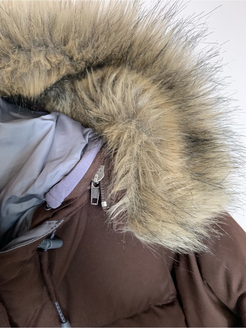 The North Face Brown Puffer Jacket M - Picture 13 of 15